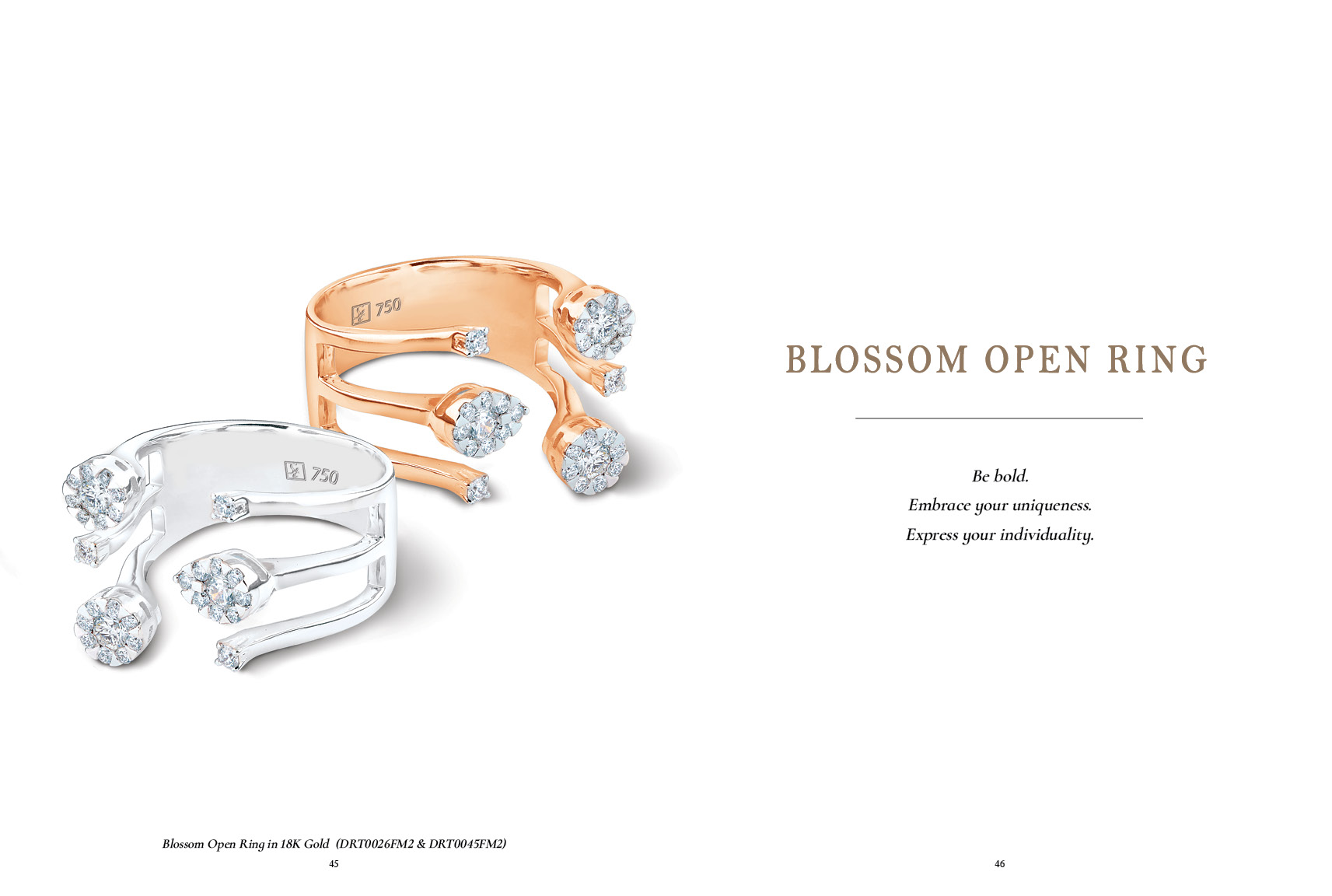 Meyson Jewellery Blossom Open Diamond Ring