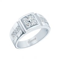 Meyson Jewellery Platinum Men's Ring