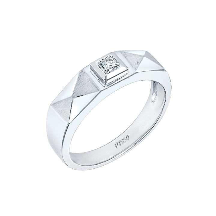 Real Platinum Pt950 Ring Men Engagement Anniversary Party Wedding Ring  Round Moissanite Diamond Frosting Luxury 1 2 3 4 5 Carat - Rings -  AliExpress