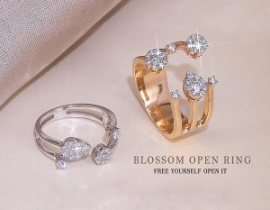 Meyson Jewellery Blossom Open Ring
